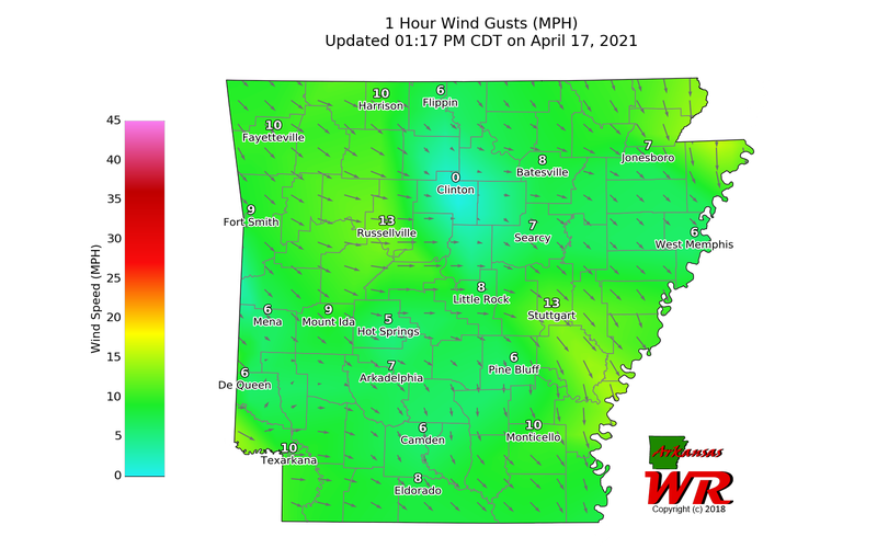 1 Hour Gusts