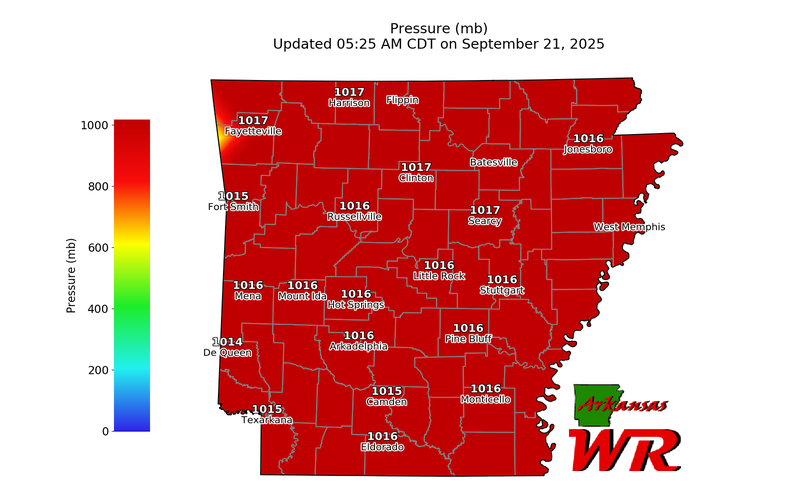 Arkansas pressure mb